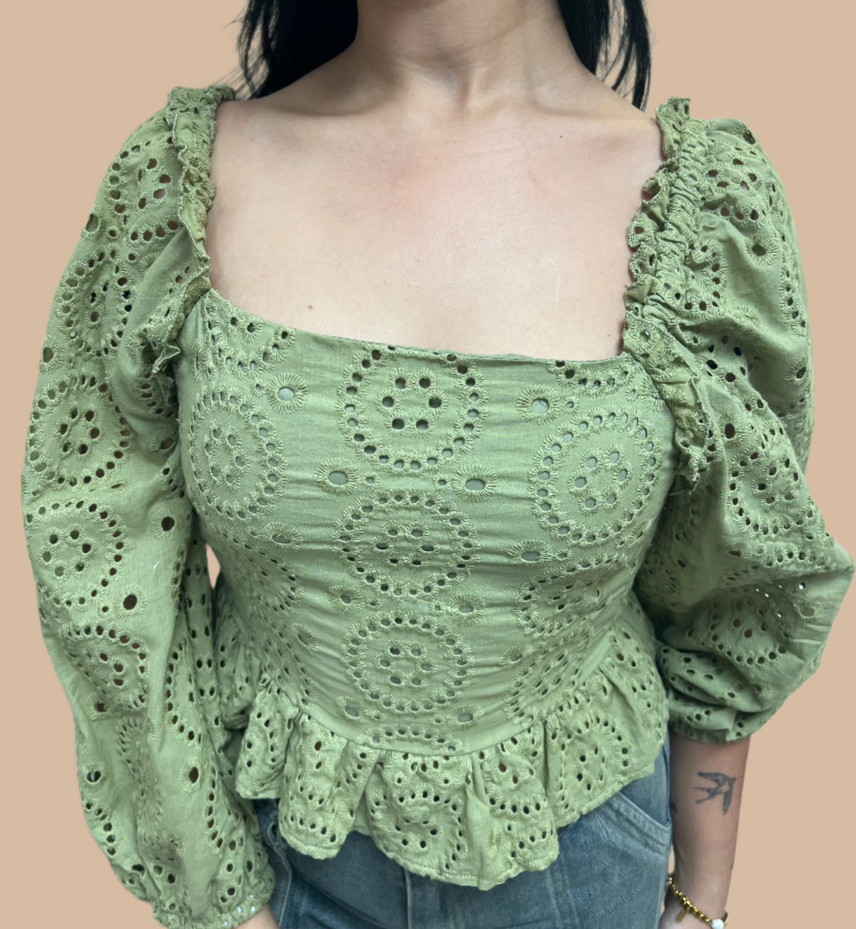 Amira Green Top
