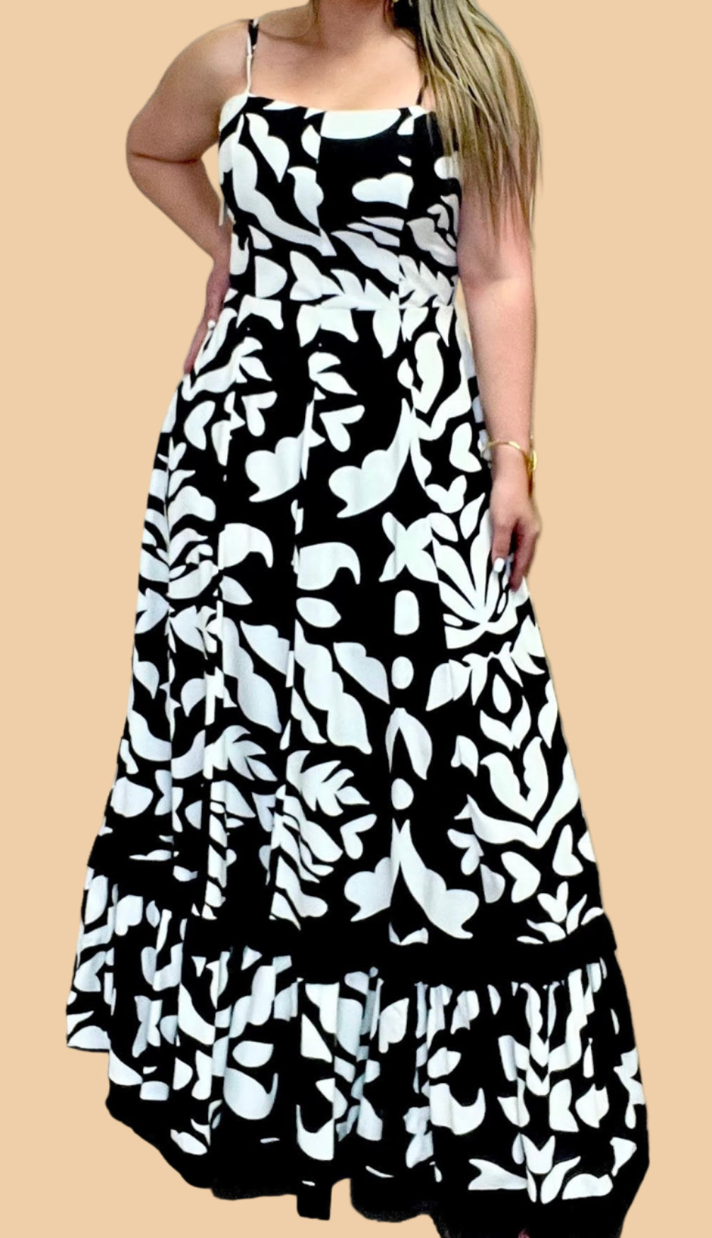 Aurora Black & White Dress